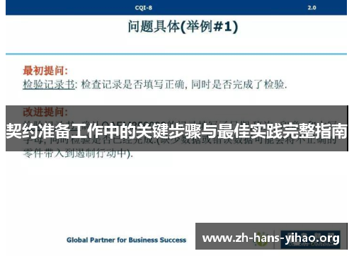 契约准备工作中的关键步骤与最佳实践完整指南